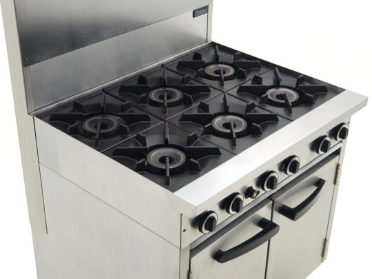 Blue Seal Cobra Burner Oven Range With Overhead Grill Shelf